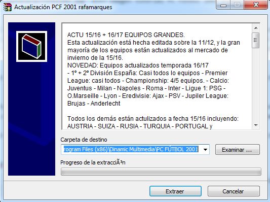 Imagen tutorial PC Futbol 2001 plantillas actualizadas 09