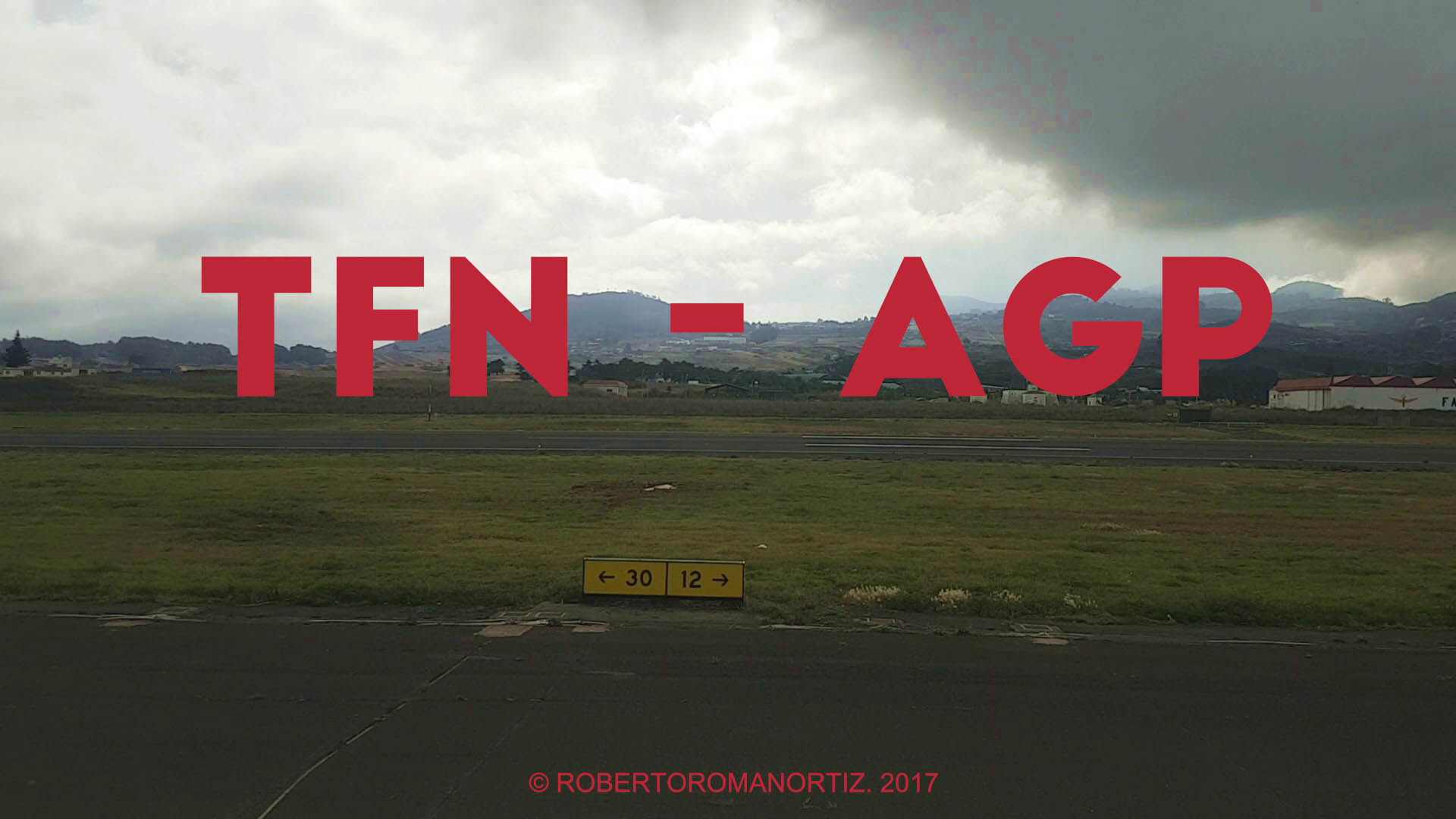 Time lapse del vuelo entre Tenerife y Málaga